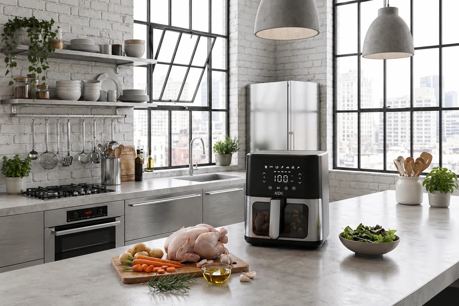 Air Fryer Inox 4,5 L — Standard en situation